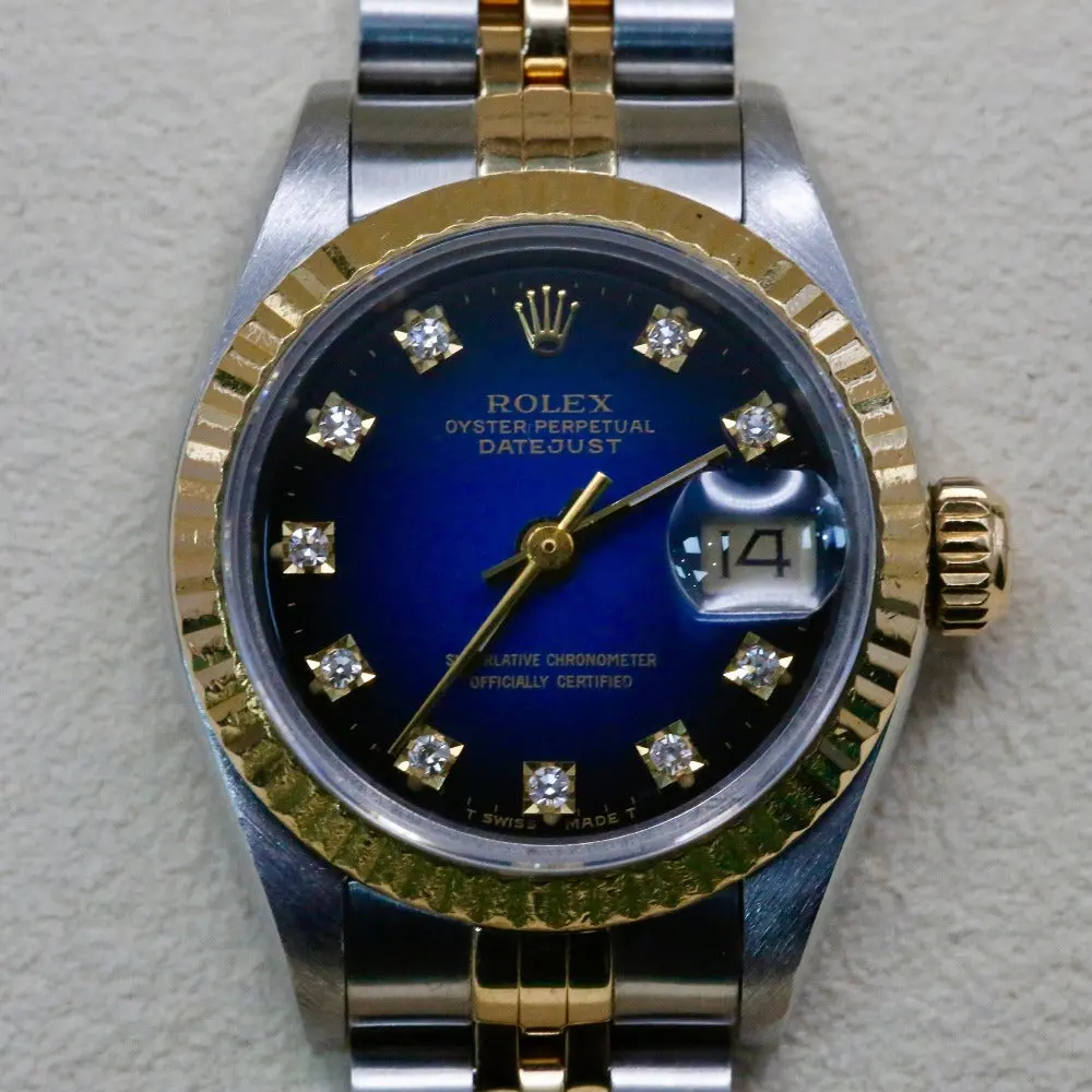 Rolex Datejust 26 Blue Ombre Dial 69173 Year: 1991 - Image 3