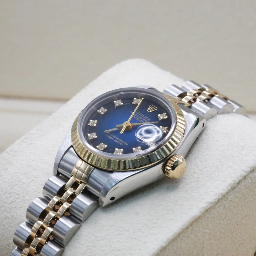 Rolex Datejust 26 Blue Ombre Dial 69173 Year: 1991 - Image 4
