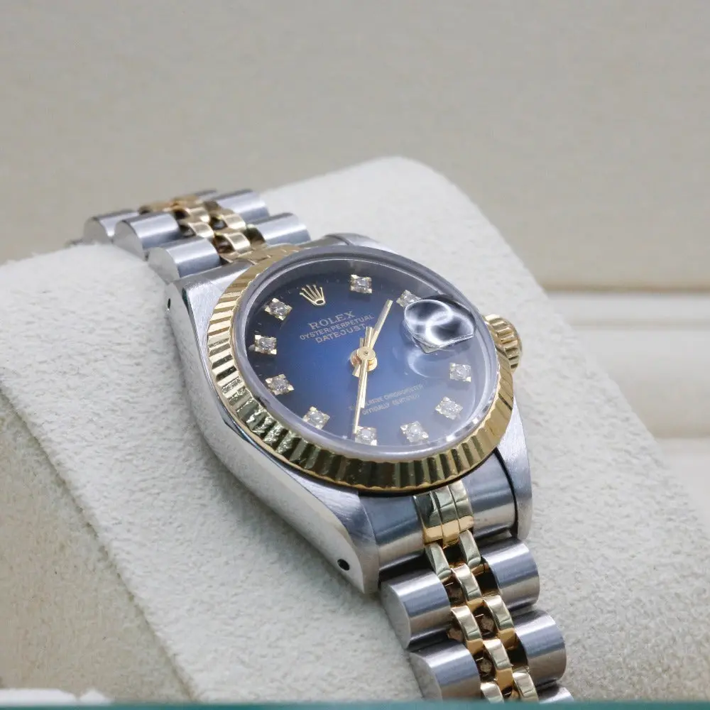 Rolex Datejust 26 Blue Ombre Dial 69173 Year: 1991 - Image 5
