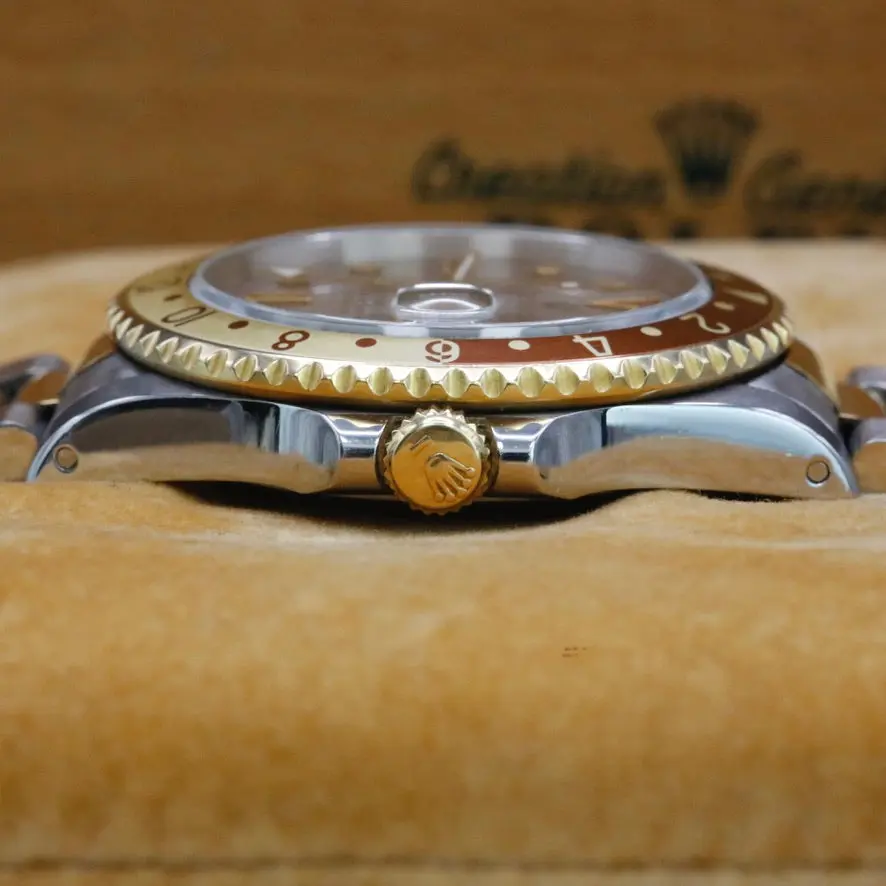 Rolex GMT Rootbeer 16713 Serti Dial Year: 1991 - Image 5