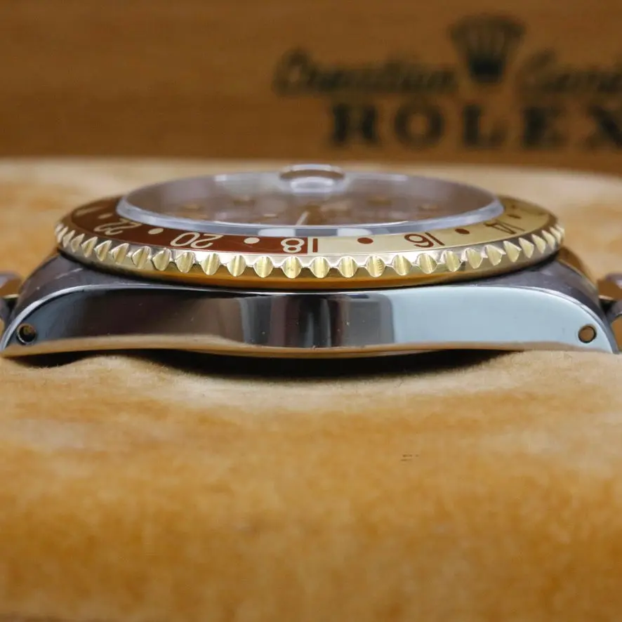 Rolex GMT Rootbeer 16713 Serti Dial Year: 1991 - Image 6