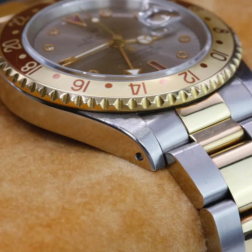 Rolex GMT Rootbeer 16713 Serti Dial Year: 1991 - Image 7